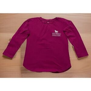Southern Heritage Girls Paw prints And Passes Football T-Shirt M 10/12